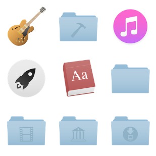 IOS 7 Desktop icon sets preview
