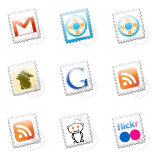 Social Post Stamps icon sets preview