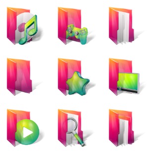 Aurora Folders icon sets preview