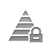 pyramid, lock icon