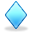 diamond, blue icon