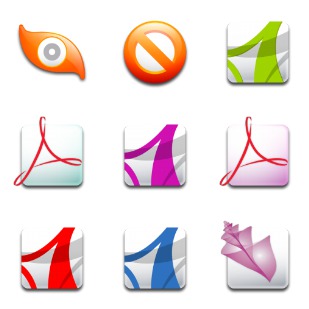 Software icon sets preview