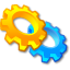 settings, wheels, gears, package, utilities, execute, exe, system icon