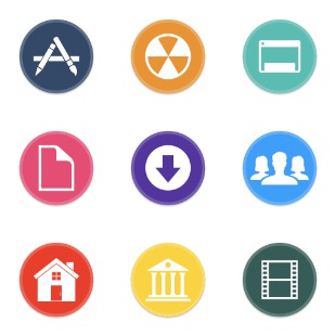 Button UI - Alt System Folders icon sets preview