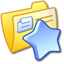 Folder Yellow Favourites icon
