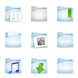 Sky Folder icon sets preview