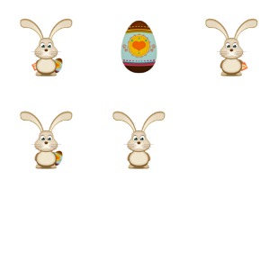 Bunny and Easter Egg icon sets preview