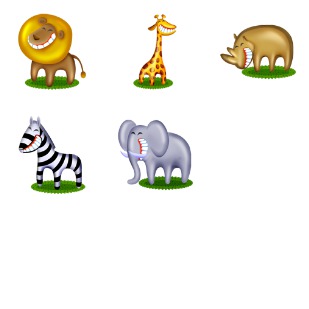 African Pets icon sets preview