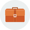 briefcase, suitcase, case, business, finance, work, bag, career icon