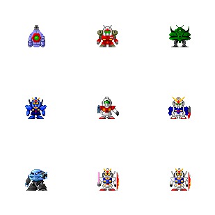 SD Gundam icon sets preview