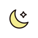 night, moon, moonlight, weather icon