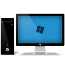 computer, desktop computer, windows icon