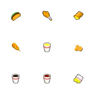 Fast Food icon sets preview