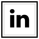 linkedin, media, logo, social icon