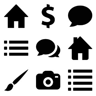 Glyph set Volume 3 icon sets preview