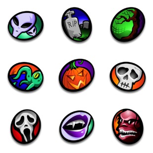 Macabre icon sets preview