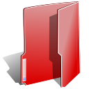 Folder, Red icon