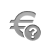 currency, euro, sign, help icon