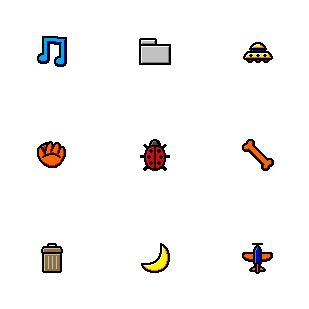 Kidcons icon sets preview