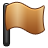 flag, brown icon