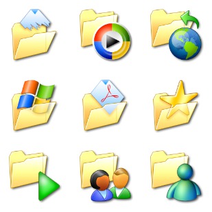 Win XP Extended Folders icon sets preview