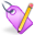 purple, edit, writing, tag, write icon