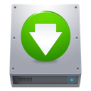 Down, Green, Hdd icon