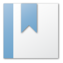 blue, bookmark icon