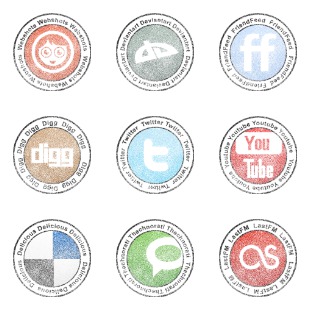 Stamp Social Networks icon sets preview