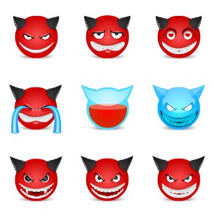Devils icon sets preview