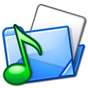 folder, sound icon