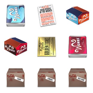 Wonka Industries icon sets preview