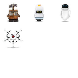 Wall-E icon sets preview