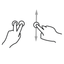 two, plus, tilt, precise, gestureworks, finger icon