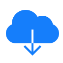 cloud, download icon