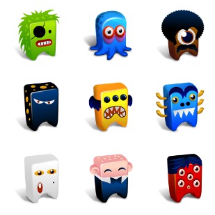 Creatures icon sets preview