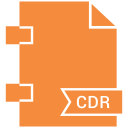 extension, document, file, type, cdr icon