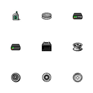 Auto Parts icon sets preview