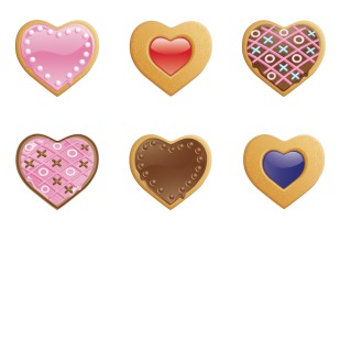 Valentine Cookies icon sets preview