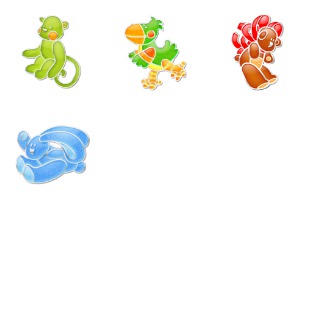 Animal Pins icon sets preview