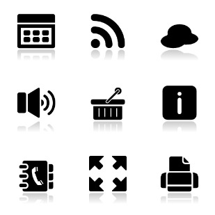 Reflection icon sets preview