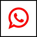 media, social, company, logo, whatsapp icon