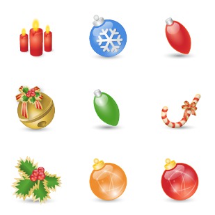 Xmas Festives icon sets preview