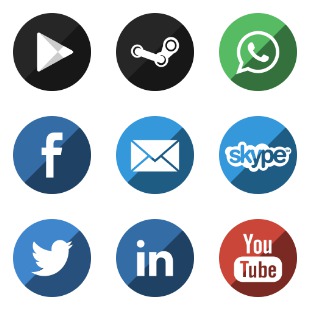 Miu Gloss Social icon sets preview