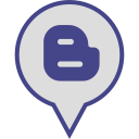 pin, logo, media, social, blogger icon