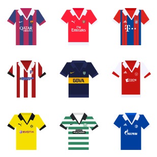 Soccer Uniform icon sets preview