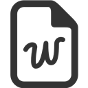 File, Word icon