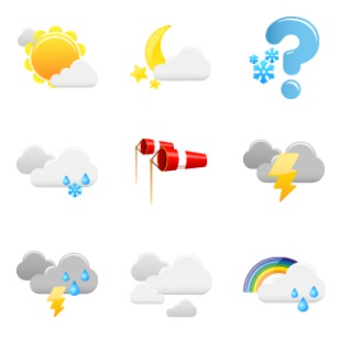 Weather Icons icon sets preview