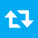 twitter, update, retweet, copy, social, repeat, sync, duplicate, refresh, reload, arrow icon