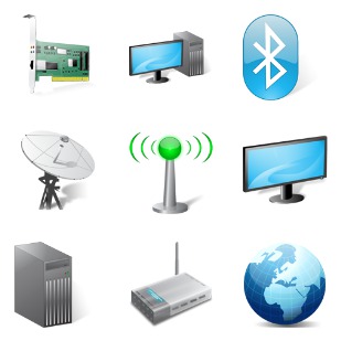 Dev Com Network icon sets preview